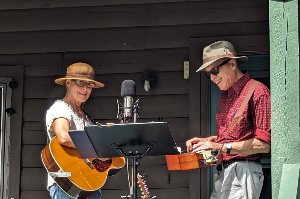 From left, Gretchen Schaefer and Doug Hubley are Day for Night. Photo by Don Perkins.